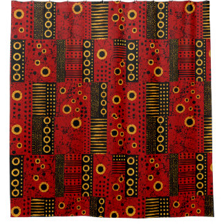 Para Box Cortina de Banho com Remendo Tribal de Rajada de S