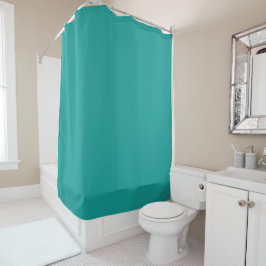 Para Box Cortina de Banho Cor Sólida Turquesa