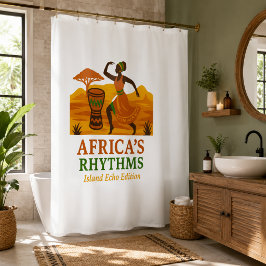 Para Box Cortina de Banho Dança Africana