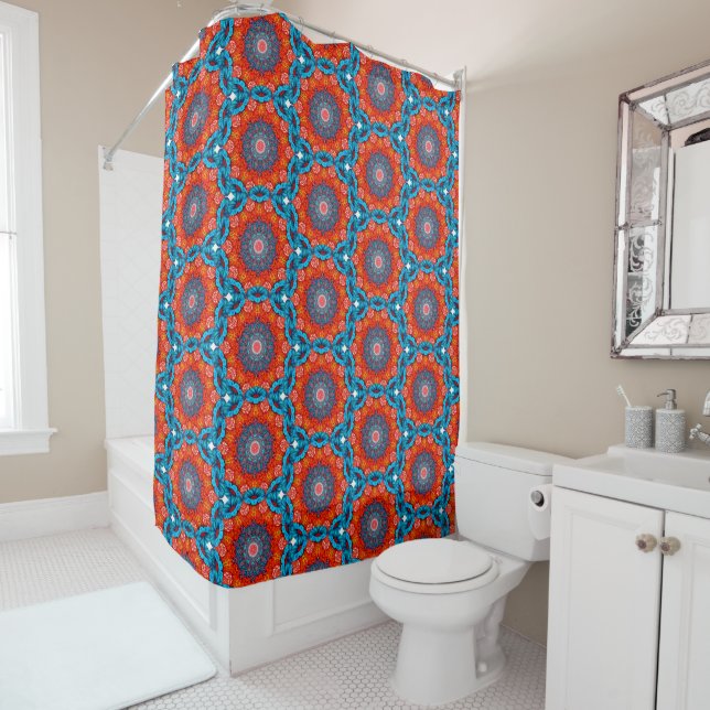 Para Box Cortina de Banho de Energia Mandala Boho (In Situ)