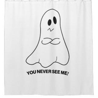 Para Box Cortina de Banho de Fantasma Engraçado – Você Nunc