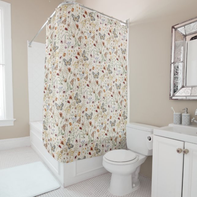 Para Box Cortina de Banho Floral Boho (In Situ)