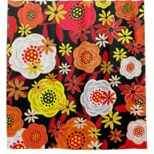 Cortina de Banho Floral Design No. 9