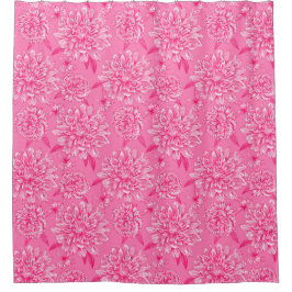 Para Box Cortina de Banho Floral Rosa