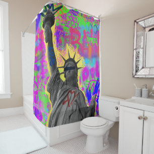 Para Box Cortina de Banho Grafite Neon Liberty