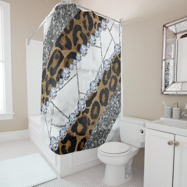 Para Box Cortina de Banho Leopard Marble (In Situ)