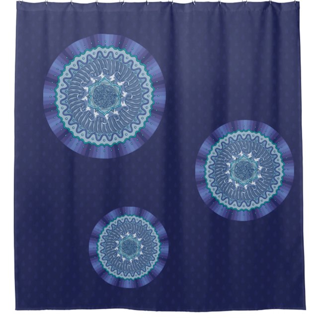 Para Box Cortina de Banho Mandala de Água (Frente)