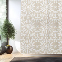 Cortina de Banho Mandala Minimalista Boho