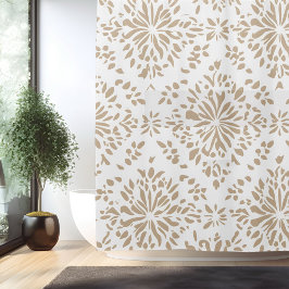 Para Box Cortina de Banho Mandala Minimalista Boho