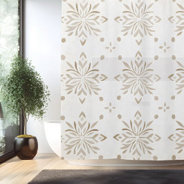 Para Box Cortina de Banho Mandala Minimalista Boho