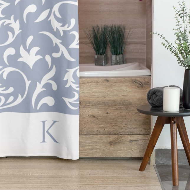 Para Box Cortina de Banho Monogramada (This beautiful monogrammed shower curtain would make a wonderful gift for someone special! )