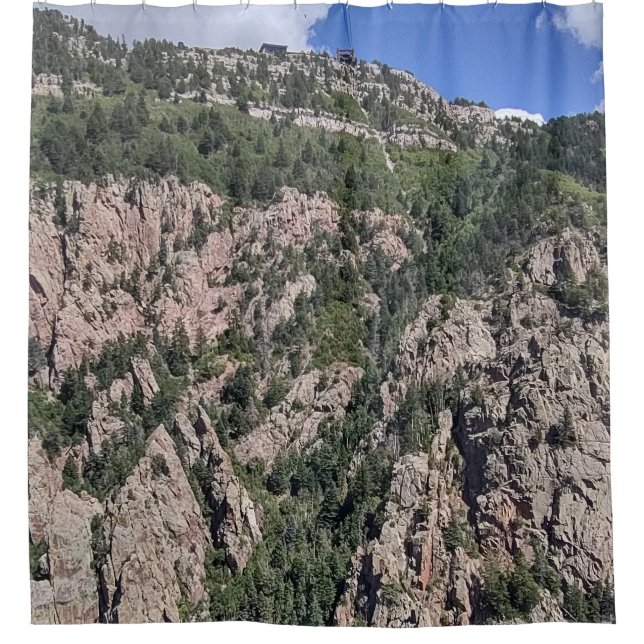 Para Box Cortina de Banho Montanhas Sandia (Frente)