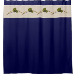 Para Box Cortina de Banho Navy - Flores de Uva-do-Mar