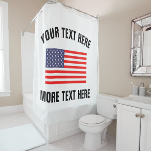 Para Box Cortina de banho Patriótica Americana