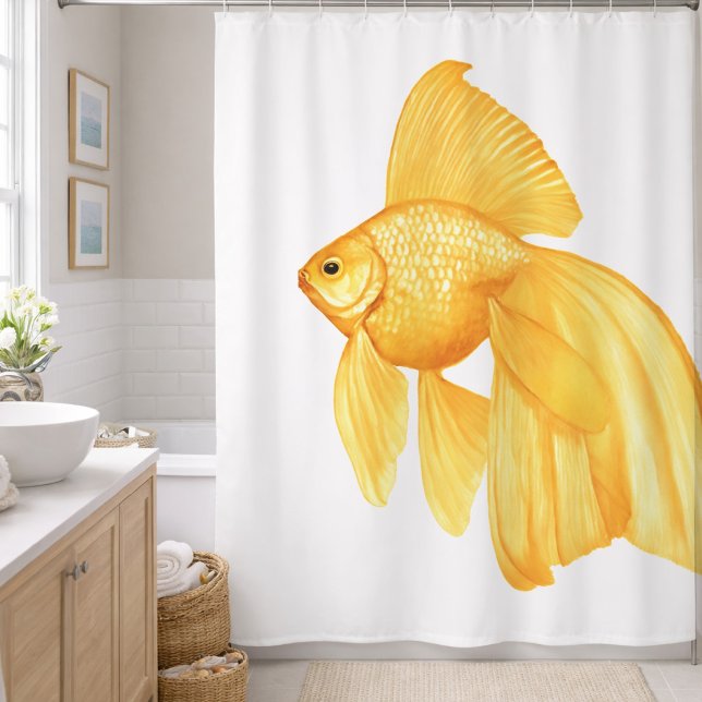 Para Box Cortina de Banho Peixe Dourado (Criador carregado)