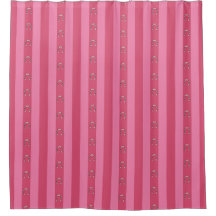 Cortina de Banho Rosa Desanimada Listra de Ferradu