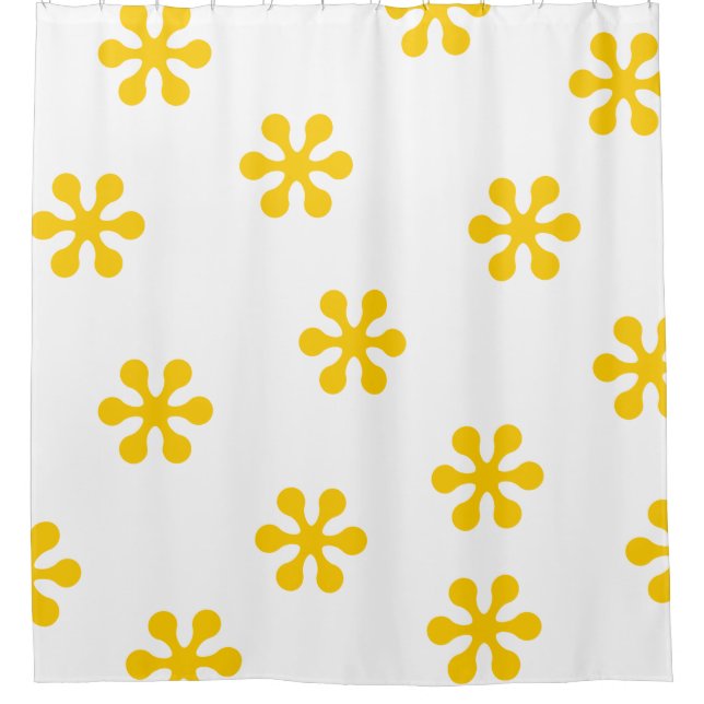 Para Box Cortina de Chá Amarelo - Coleção de Flores Retroat (Frente)