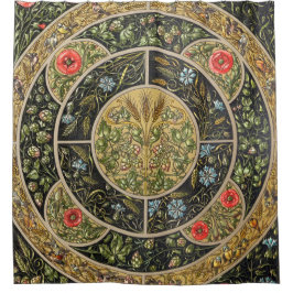 Para Box Cortina de Chá Antiquado Vintage Design-1