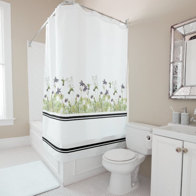 Para Box Cortina de chá aquilégia das flores dos pássaros (In Situ)
