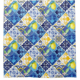 Para Box Cortina de chá azul de marinho de flor Magnolia