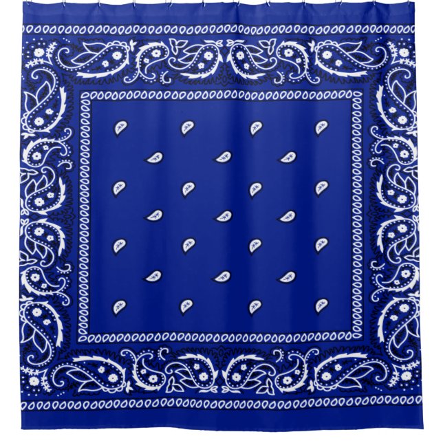 Para Box Cortina de Chá Azul Verdadeiro Bandana (Frente)