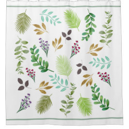 Para Box Cortina de Chá Botânica com Aquarela primavera