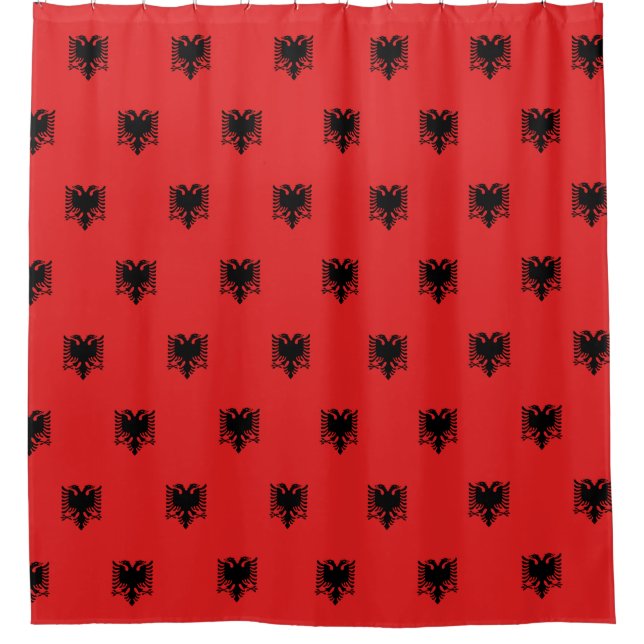 Para Box Cortina de chá com Bandeira da Albânia (Frente)