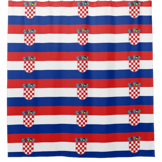 Para Box Cortina de chá com Bandeira da Croácia (Frente)