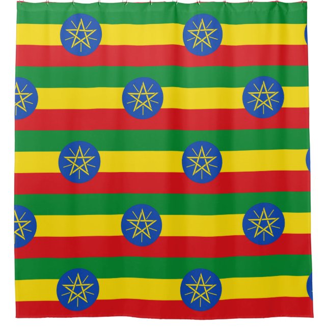 Para Box Cortina de chá com Bandeira da Etiópia (Frente)