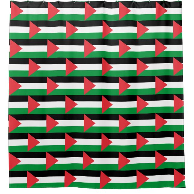 Para Box Cortina de chá com Bandeira da Palestina (Frente)