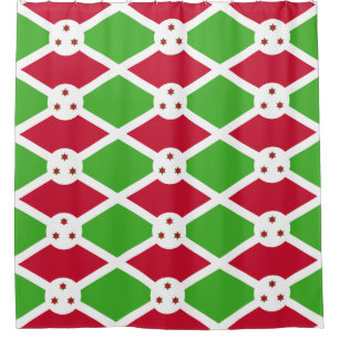 Para Box Cortina de chá com Bandeira do Burundi