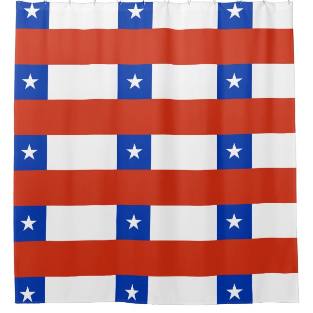 Para Box Cortina de chá com Bandeira do Chile (Frente)