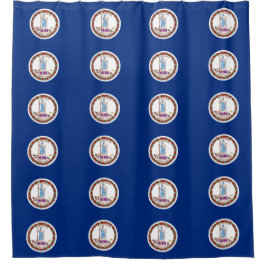 Para Box Cortina de chá com Bandeira do Estado da Virgínia,