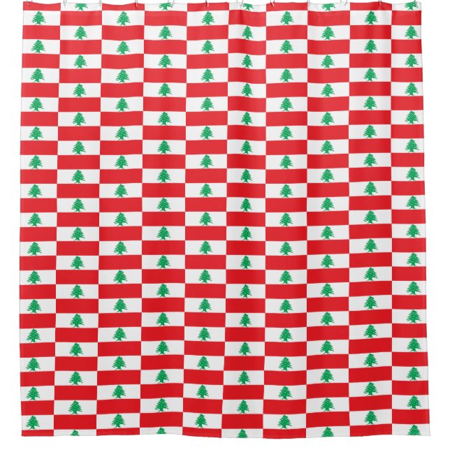 Para Box Cortina de chá com Bandeira do Líbano (Frente)