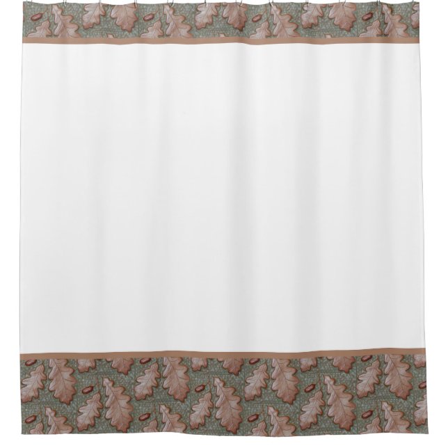 Para Box Cortina de chá com borda de Oak Leaf (Frente)