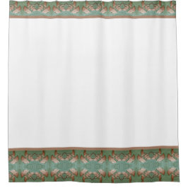 Para Box Cortina de chá com fronteira Gingko Leaf