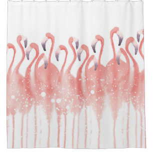 Para Box Cortina de chá coral do flamingo
