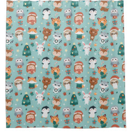 Para Box Cortina de Chá de Animais Adoráveis