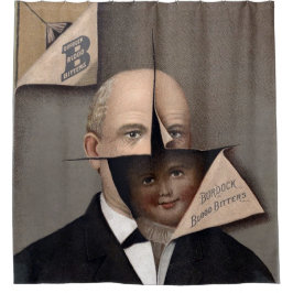 Para Box Cortina de Chá de Anúncio Vitoriano