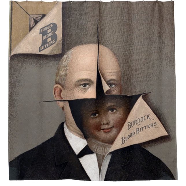 Para Box Cortina de Chá de Anúncio Vitoriano (Frente)