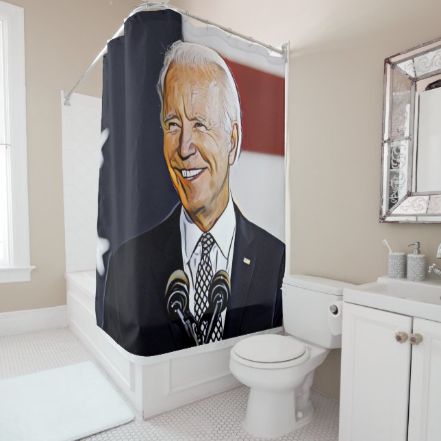 Para Box Cortina de Chá de Arte Joe Biden (In Situ)