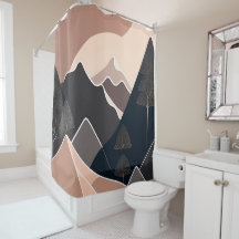 Cortina de Chá de Arte Moderna do Século médio