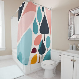 Para Box Cortina de Chá de Arte Moderna do Século médio