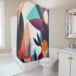 Para Box Cortina de Chá de Arte Moderna do Século médio - E