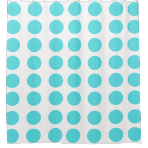Para Box Cortina de Chá de Bolinhas Aqua