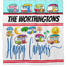 CORTINA DE CHÁ DE CAMPERS FELIZ