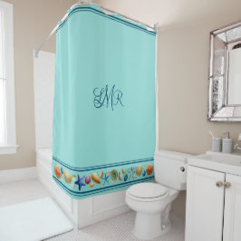 Para Box Cortina de Chá de Conchas e Stripes