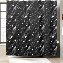 Para Box Cortina de Chá de Estilo Moderno Preto e Branco