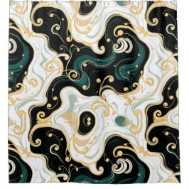 Para Box Cortina de Chá de Glama Preta e Dourada