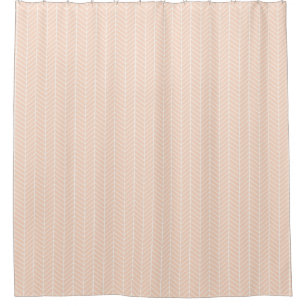 Para Box Cortina de chá de Herringbone do pêssego